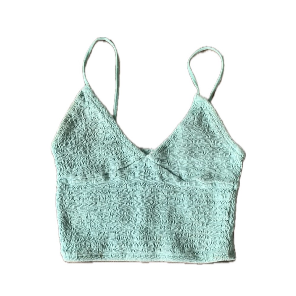 Ribbed Teal Tank Top